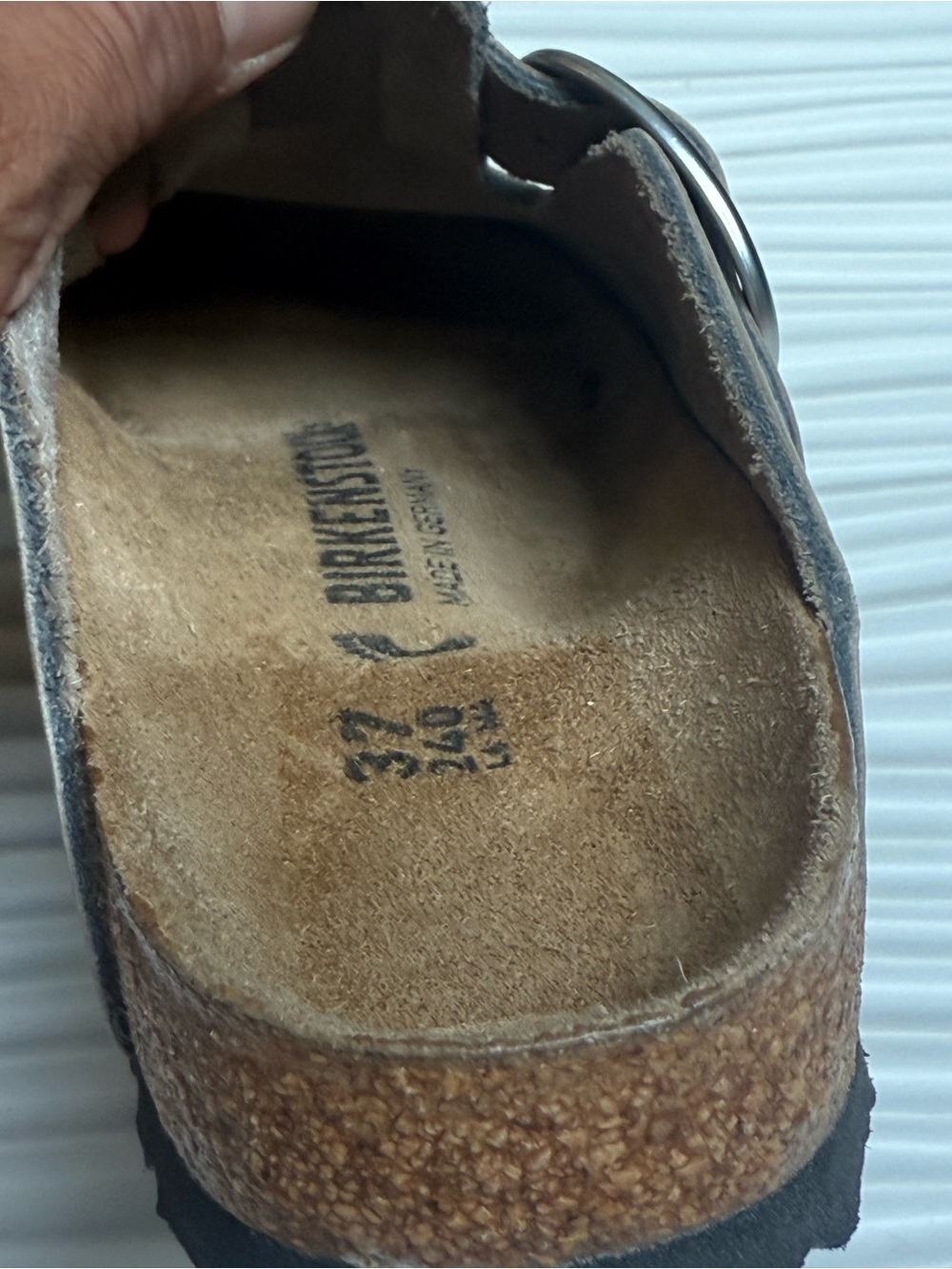 Birkenstock women Boston Clog — Taupe Gray size 6-6.5 women - Picture 8 of 9